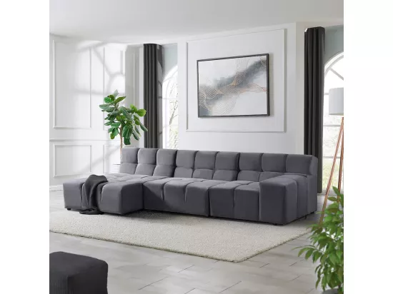 HOME DELUXE Canapé modulable ORLENA - M Anthracite