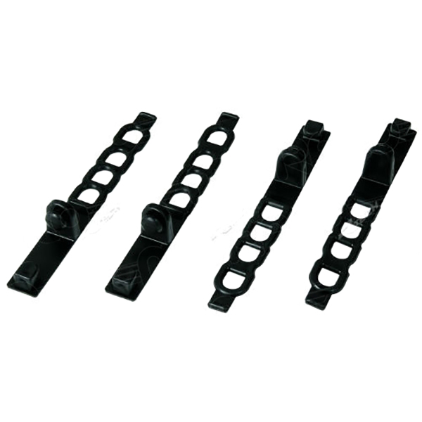 RTECHMX - Kit de fixation plaque phare Noir