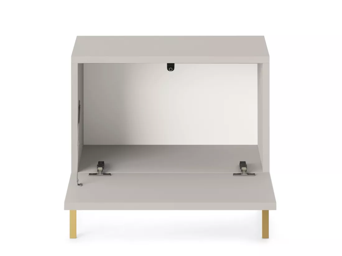 Table de chevet - taupe (gris-beige) - Lammelo