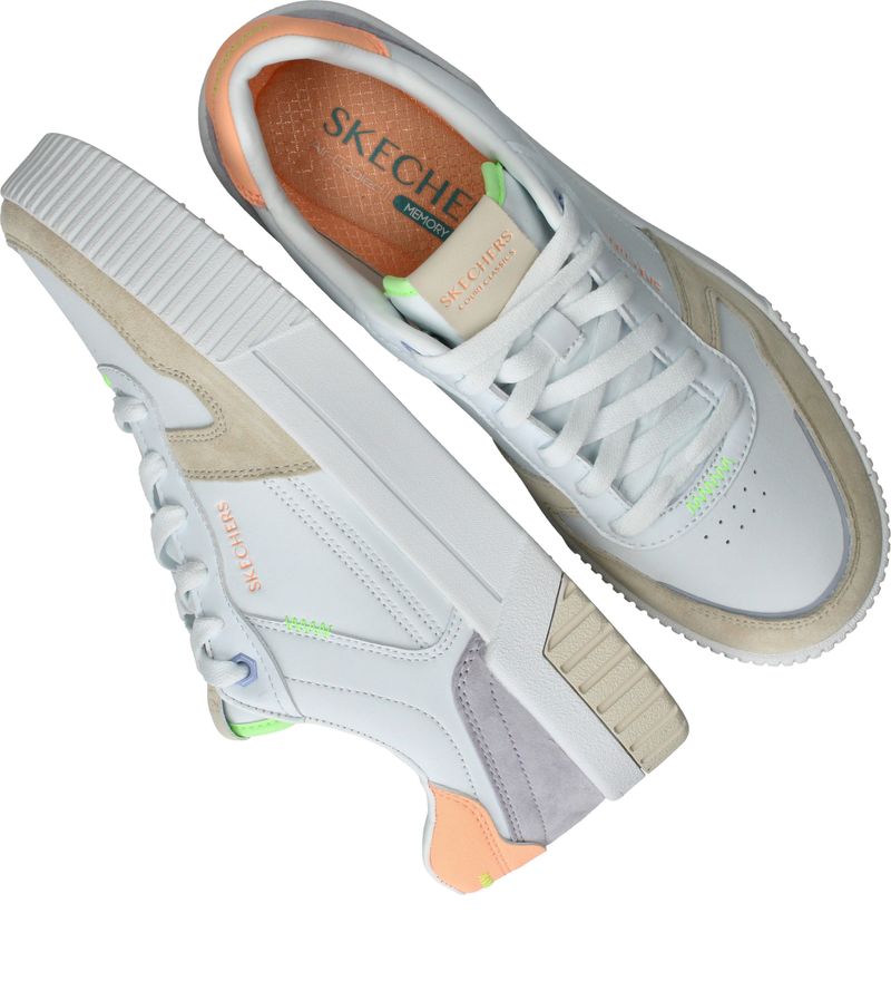 Skechers Jade Stylish Type Sneakers Wit Dames