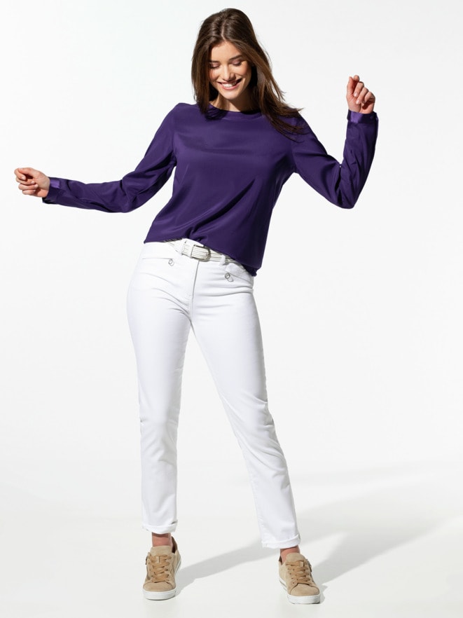 Seiden-Shirtbluse Edel-Basic