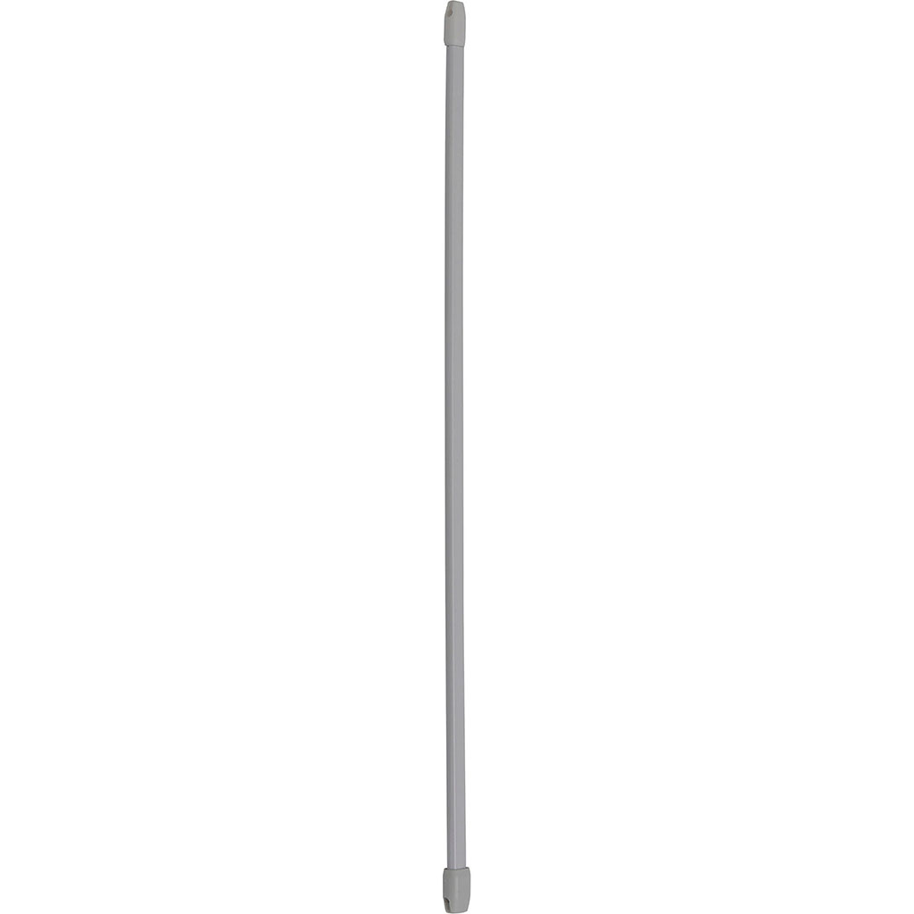 Lot de 2 tringles de vitrage ovales extensibles blanc 110-140cm