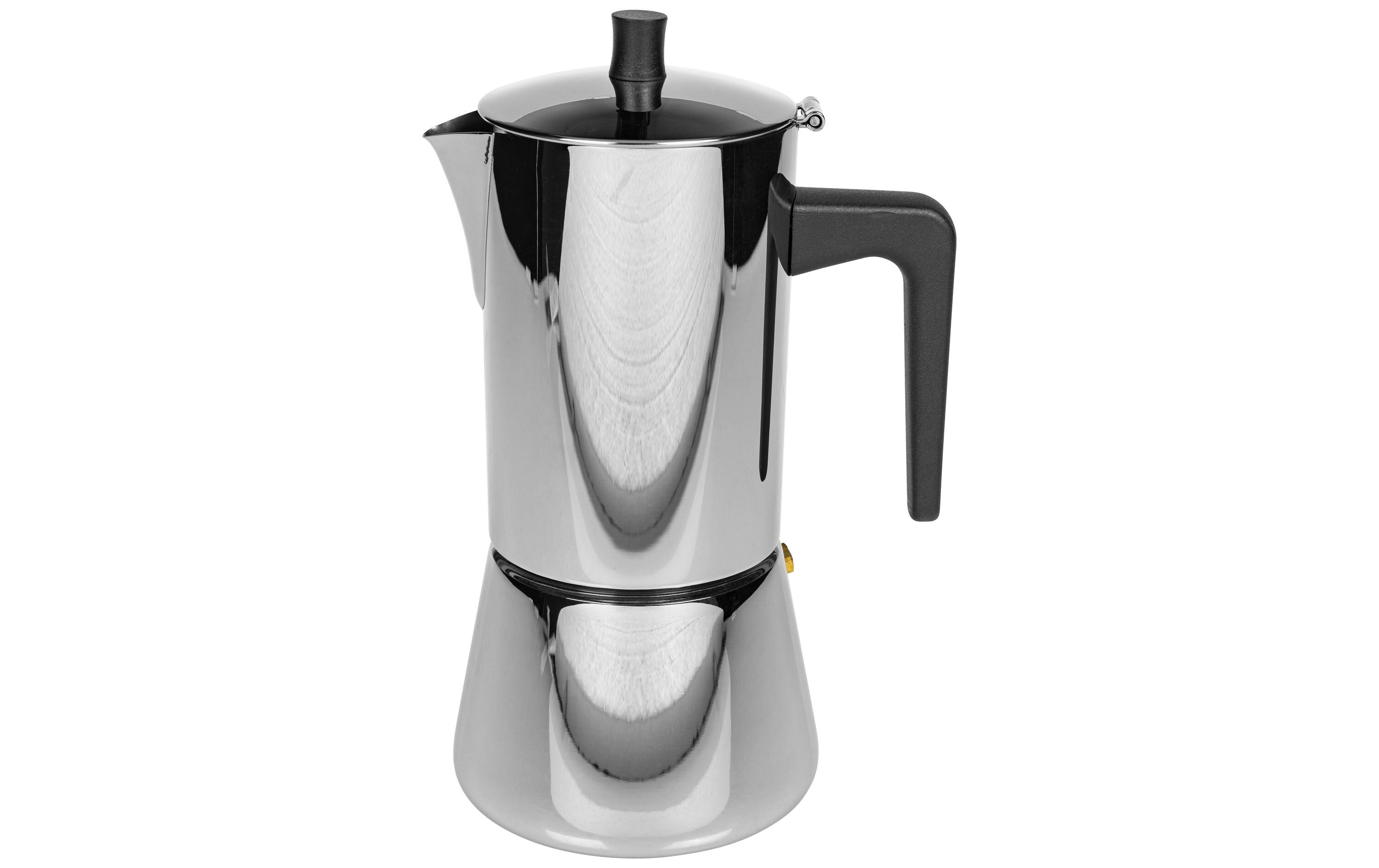 Espressokocher Chicchi 6 Tassen, SilberEspressokanne für traditionelle Kaffeezubereitung