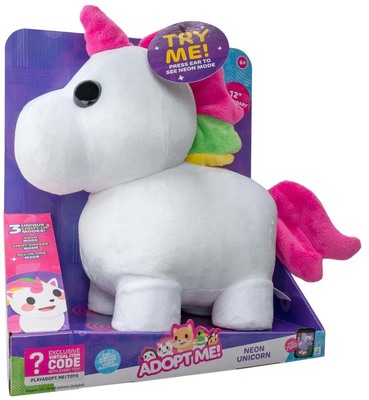 Adopt Me Mega Neon Enhjørning Kosedyr 30 cm