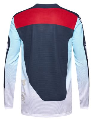 Maillot Manches Longues Fox Flexair Elevated Bleu/Blanc Homme