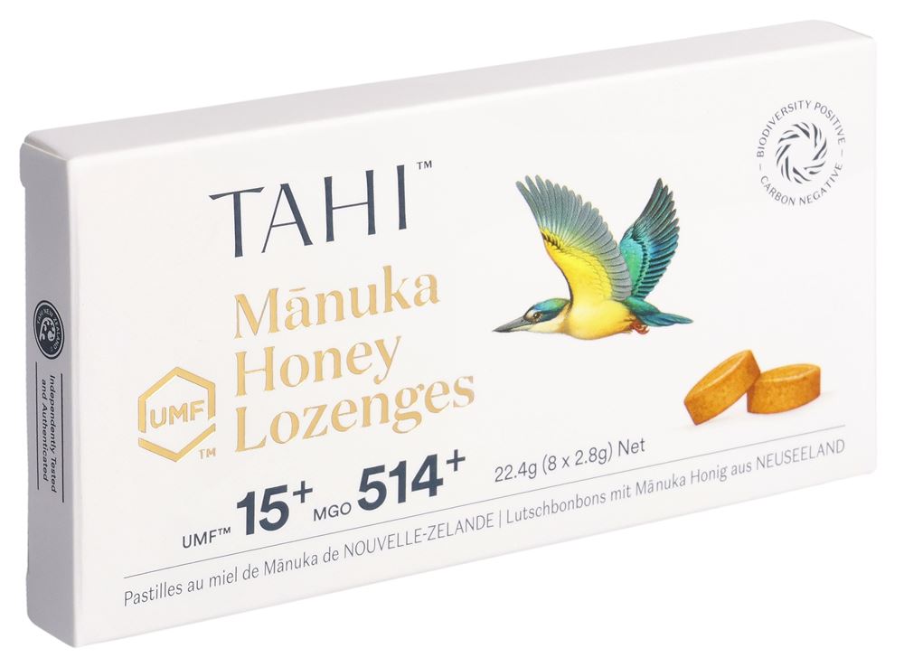 TAHI Lutschbonbons mit Manuka Honig Pastillen UMF 15   Blist 2.8 g