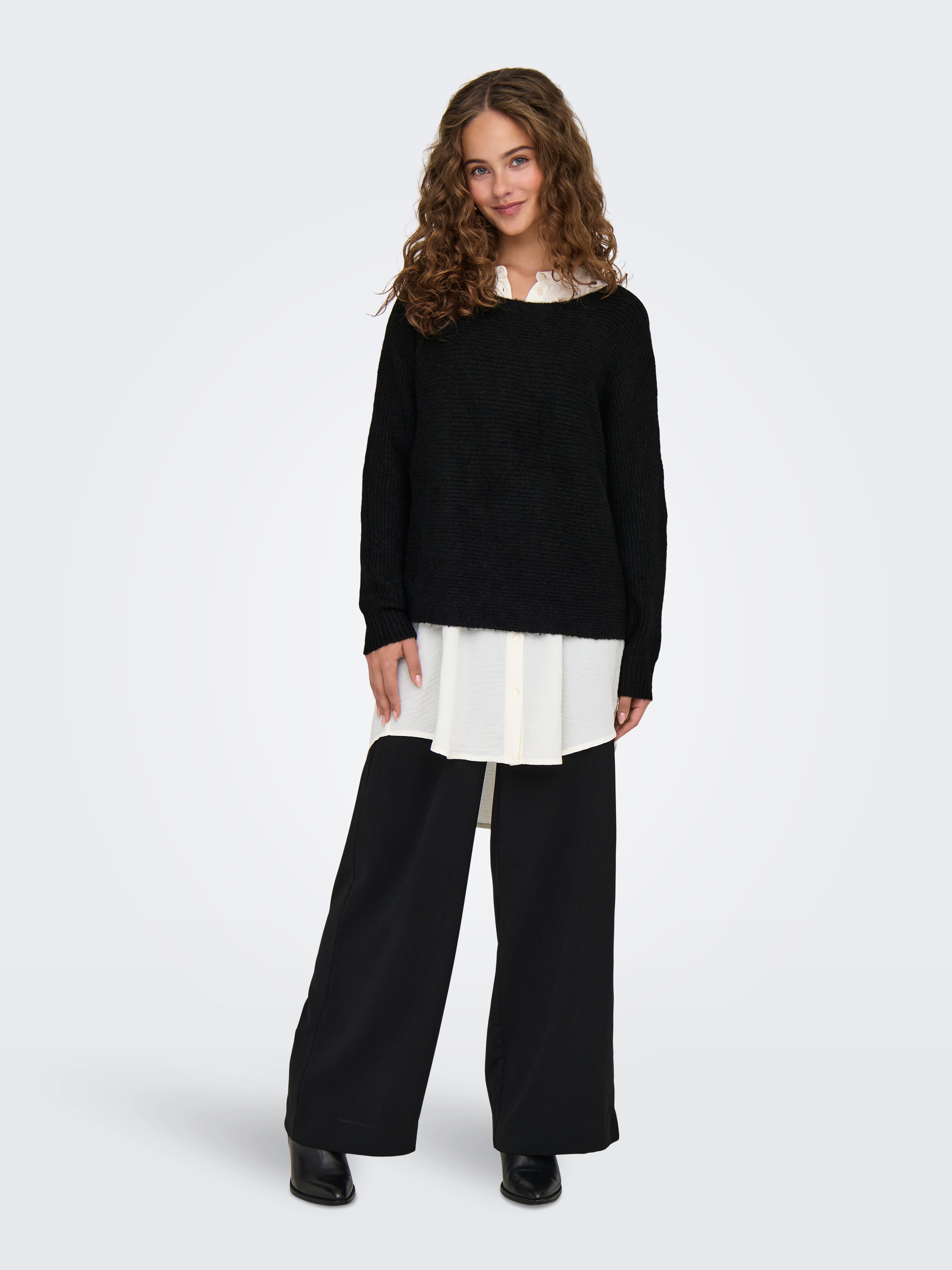 JDYUMA Strickpullover Black