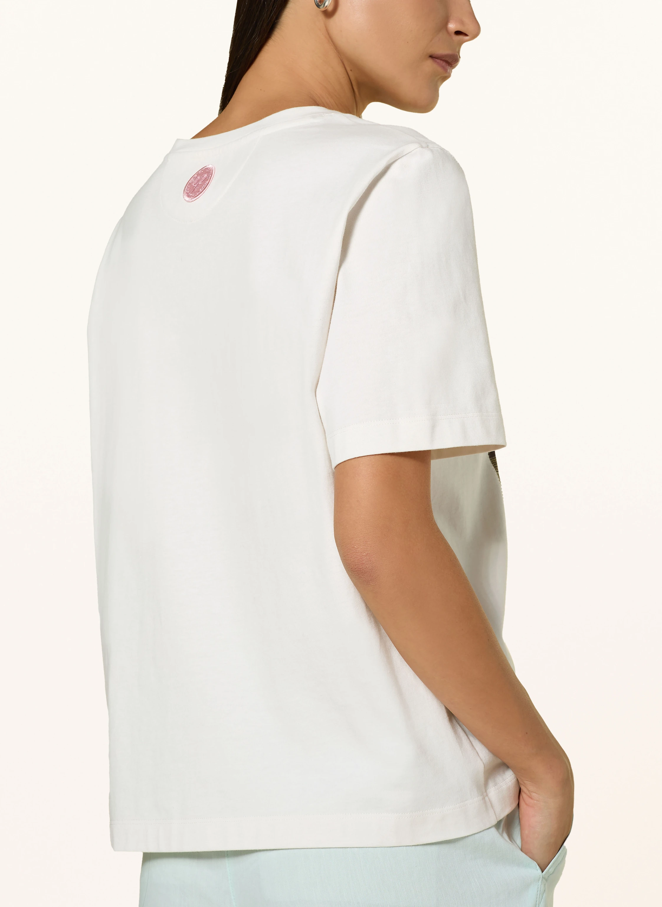 MARC CAIN T-Shirt mit Schmucksteinen