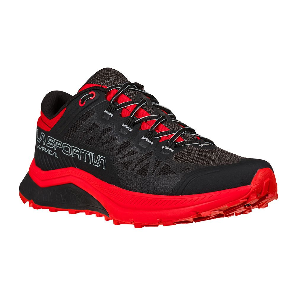 La Sportiva KARACAL - Chaussures de trail Homme black/goji