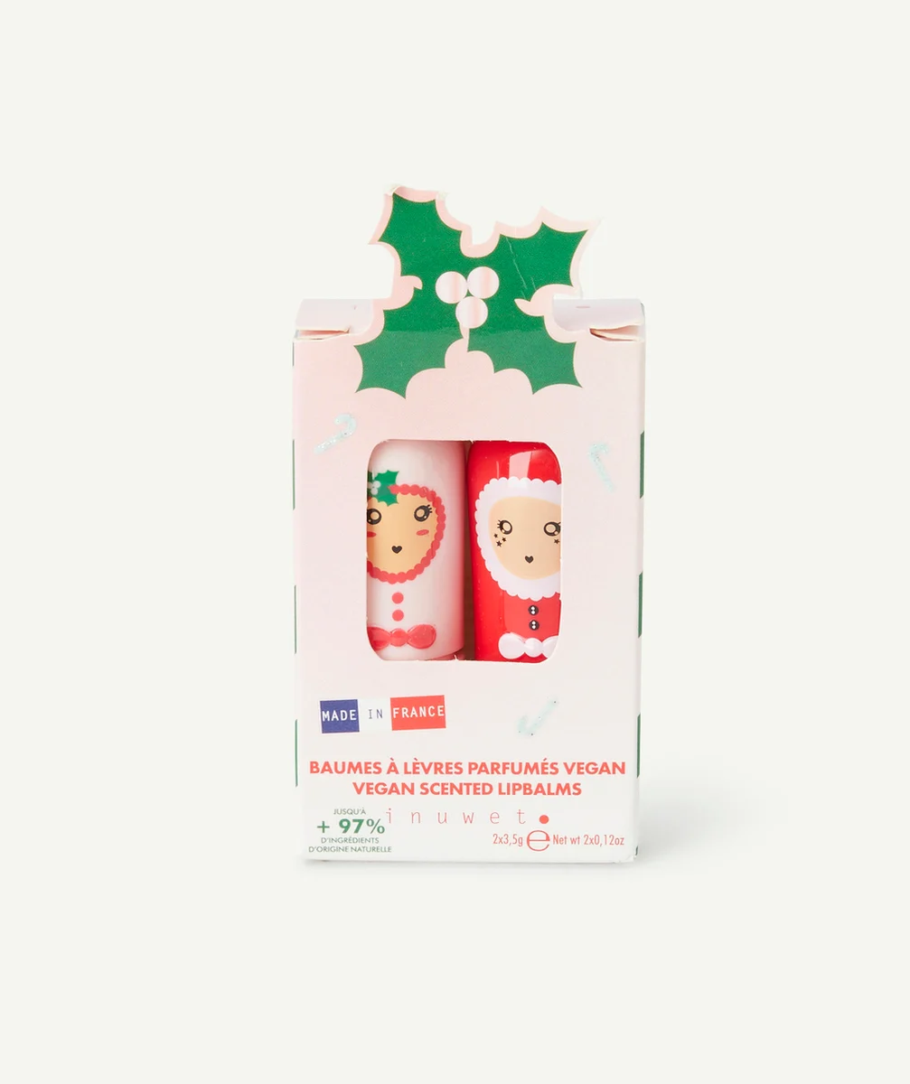 INUWETCOFFRET DUO BAUME À LÈVRES HYDRATANTS HOUX MANGUE ET SUCRE D'ORGE VEGAN