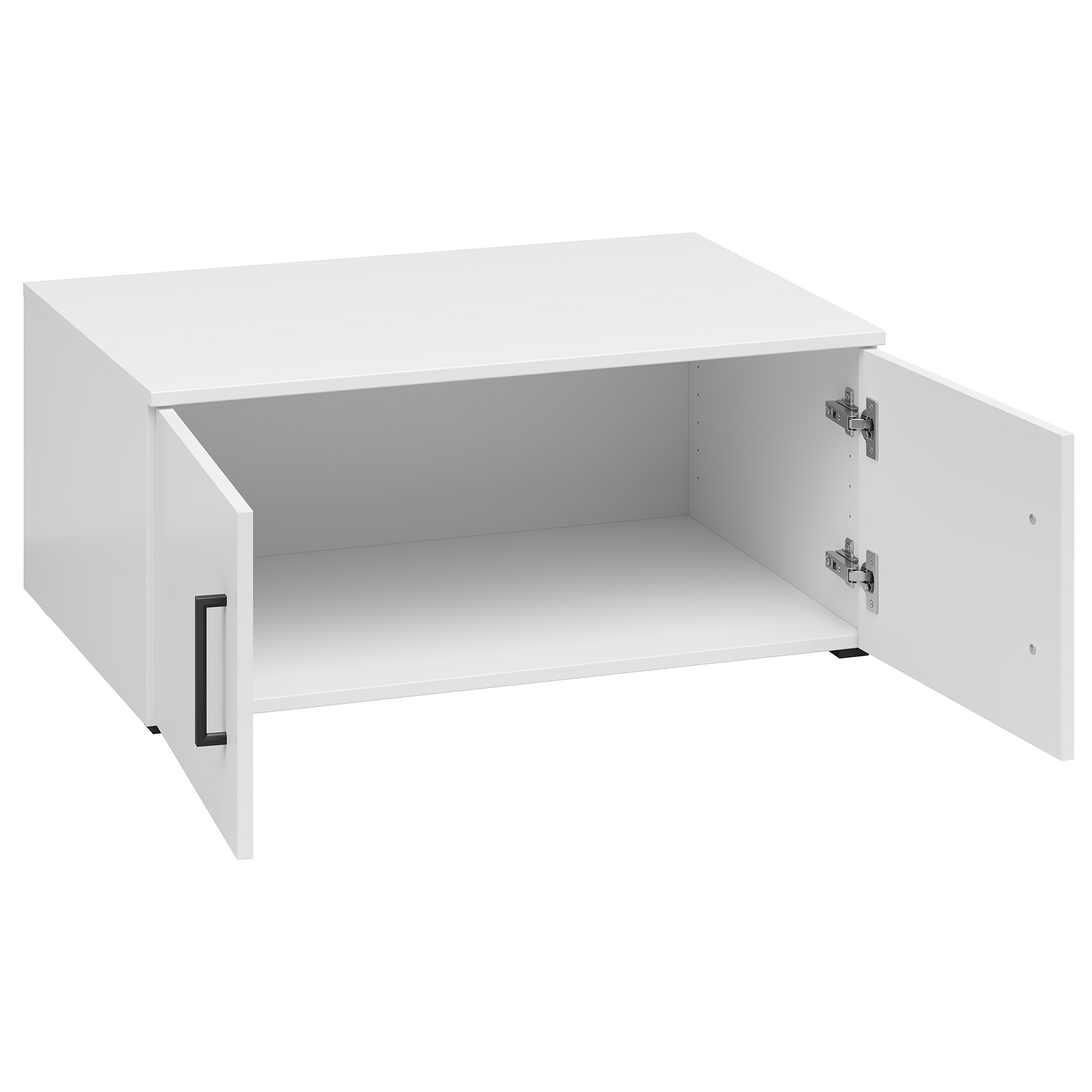 Aufsatzschrank/ Stand-Hängeelement - weiß - 80 cm breit