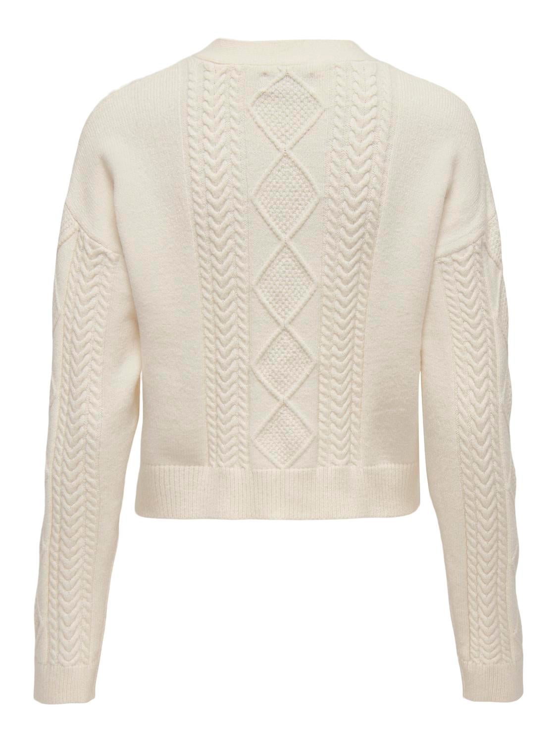 ONLFIA Strickjacke Whitecap Gray