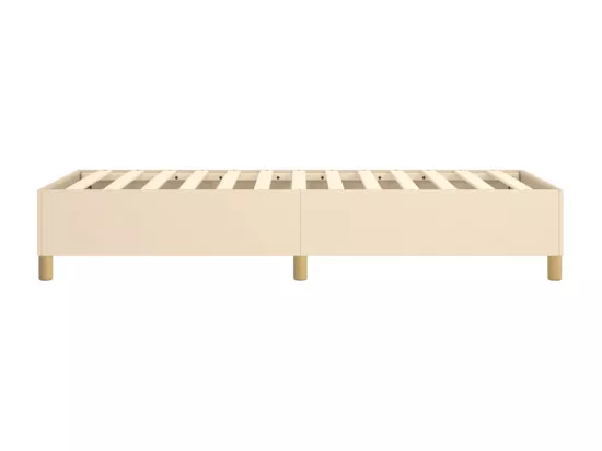 Sommier à lattes de lit Crème 90x190 cm Tissu