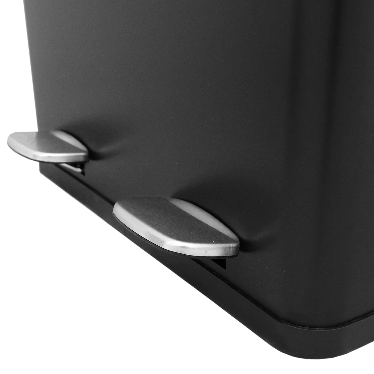Poubelle de Recyclage 60L Double Noire Kukoo