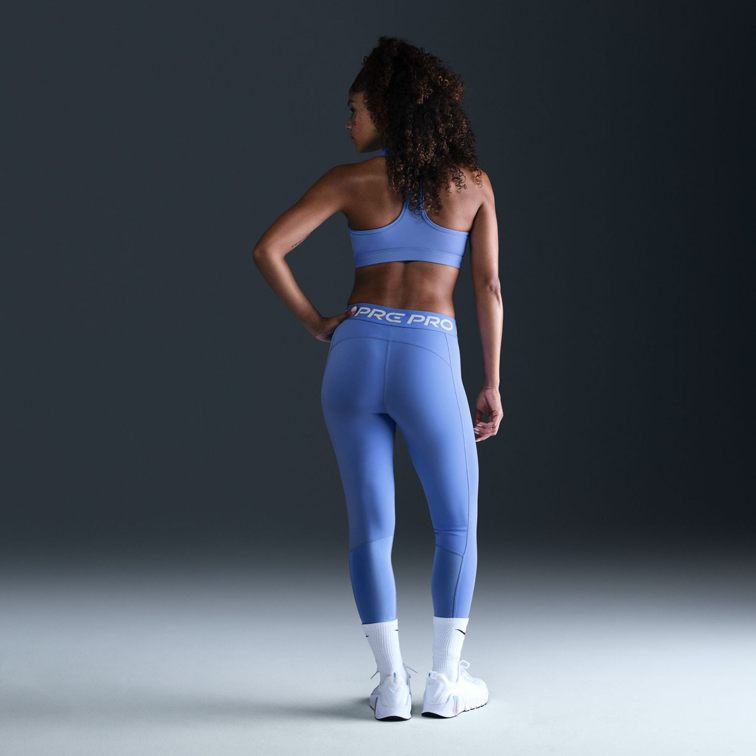 Nike Pro 365 Collant Tight Femmes - Bleu Clair , Blanc