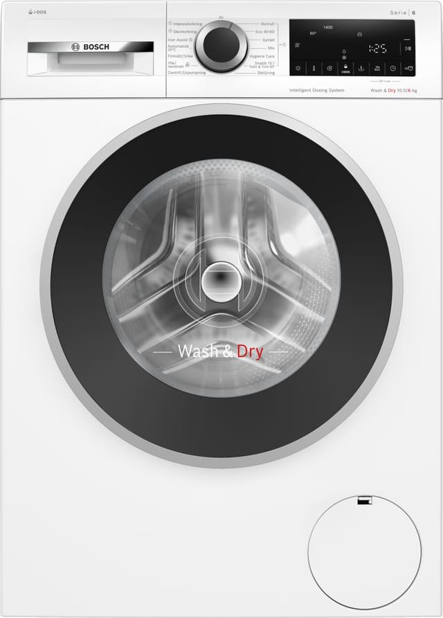 Bosch Serie 6 vaskemaskine/tørretumbler WNG254ABSN (10,5/6 kg) TÆNK TESTVINDER