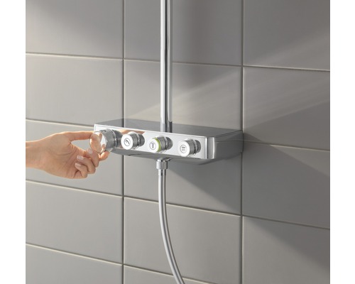 Douchekolom incl. thermostaat GROHE Euphoria SmartControl System 310 Cube Duo chroom 26508000