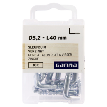 GAMMA Sleufduim 5,2mm - 40mm verzinkt 10st.