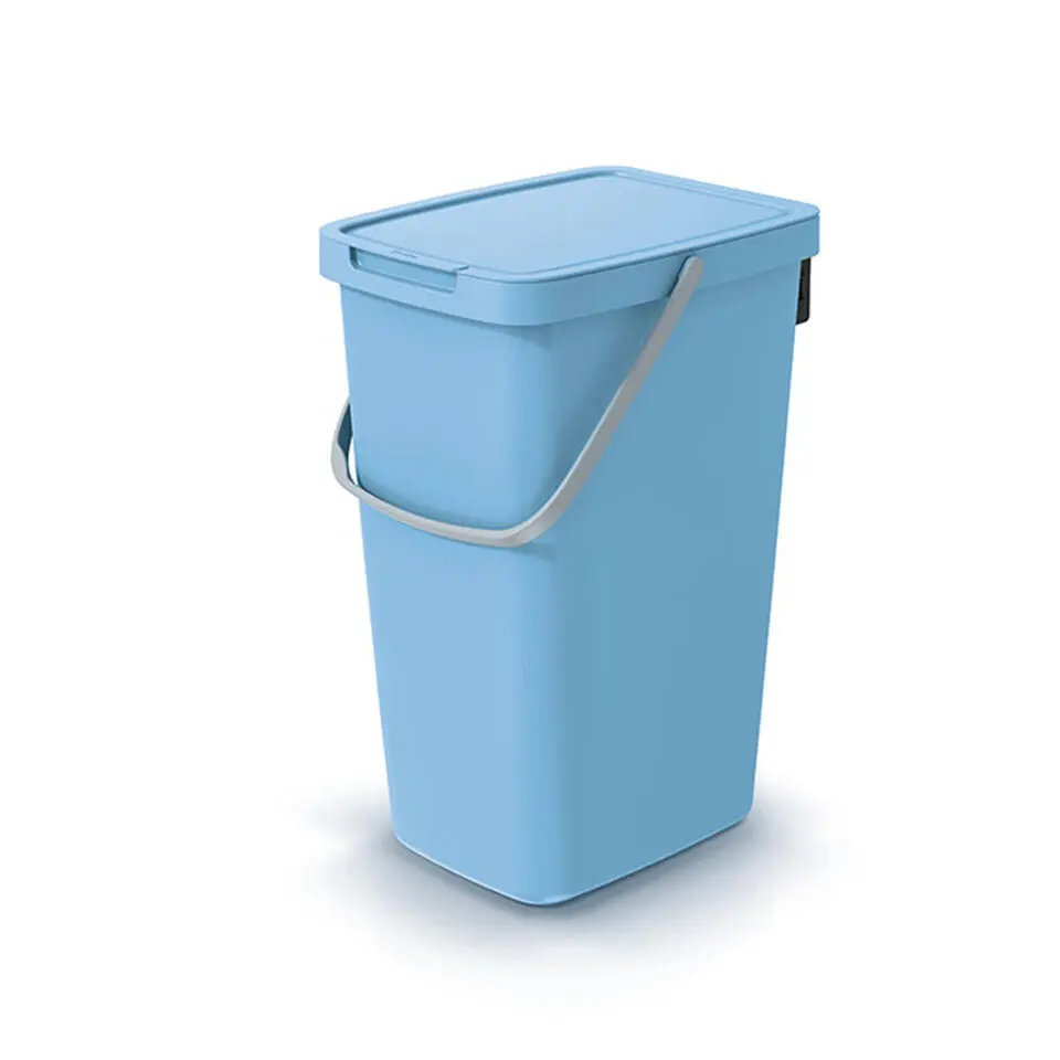 Keden keuken afvalbak - lichtblauw - 20L - 23 x 29 x 45 cm