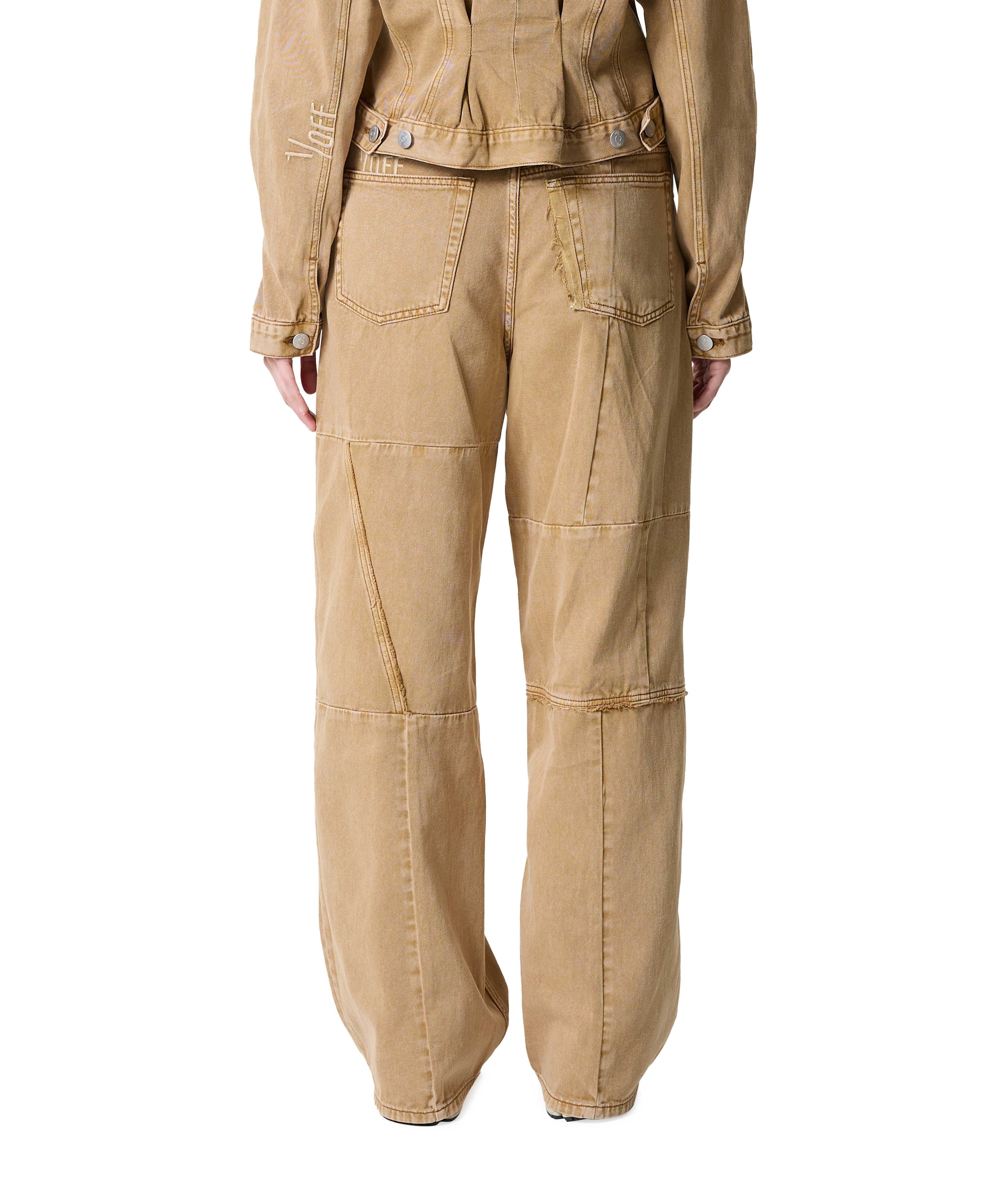 1/OFF Paris Baggy Patched dames jeans beige