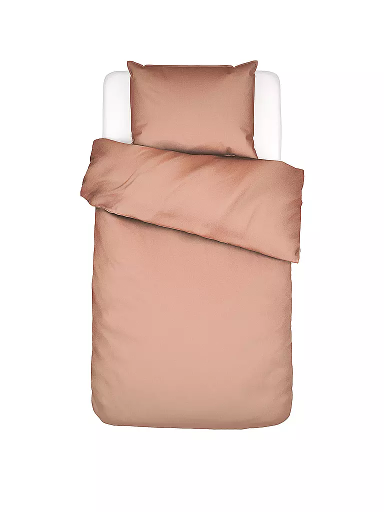 ESSENZA Satin Bettwäsche Minte 70x90cm / 140x200cm Bright Terra koralle