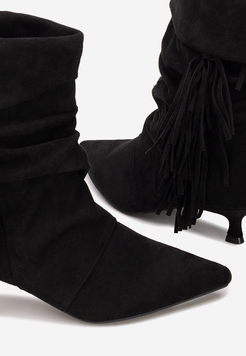 Bottines femme à talon noires Deizy