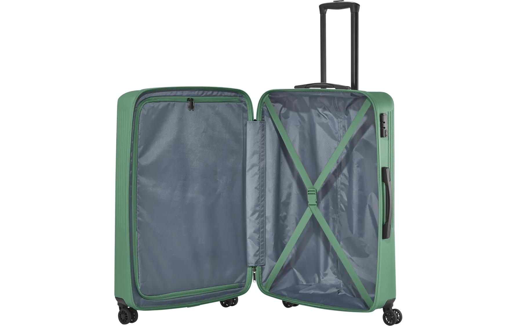 Reisekoffer BALI Trolley L Grün4-Rollen Hartschalenkoffer