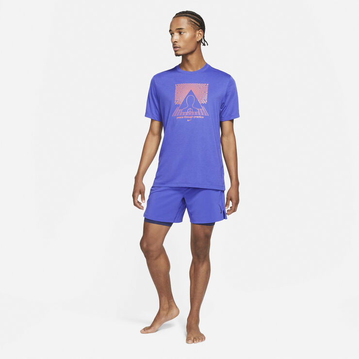 Nike Yoga 2-i-1 shorts Blå