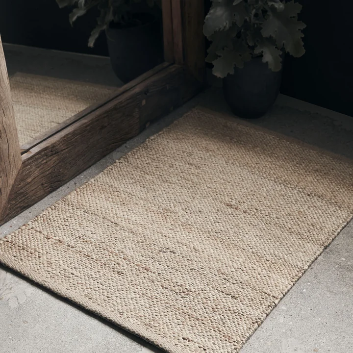 House Doctor - Hempi Teppich, 90 x 300 cm, Hanf / Jute, hellgrau