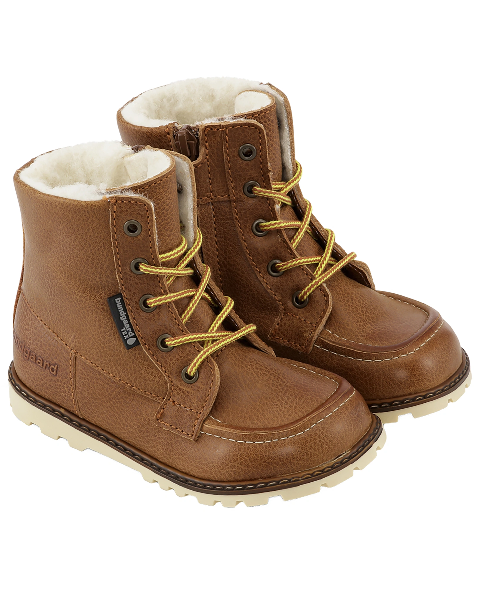Schnür-Winterboots TERRY TEX gefüttert in tan