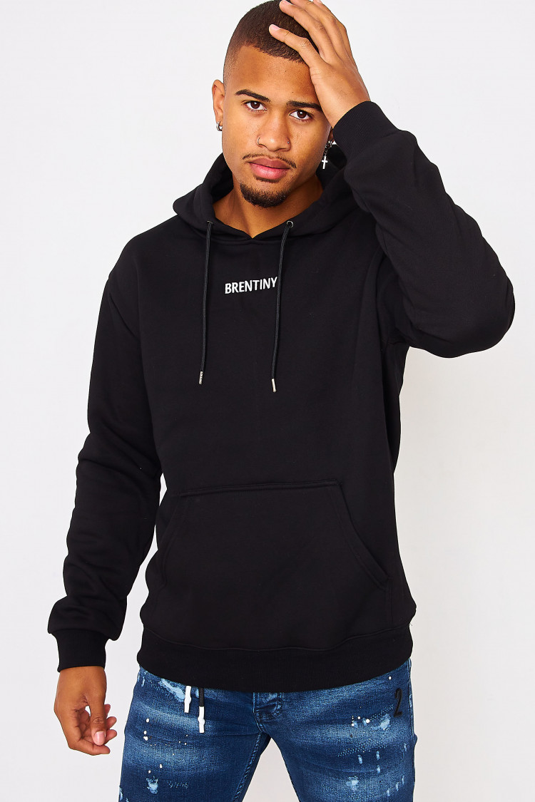 Sweat noir à capuche Brentiny