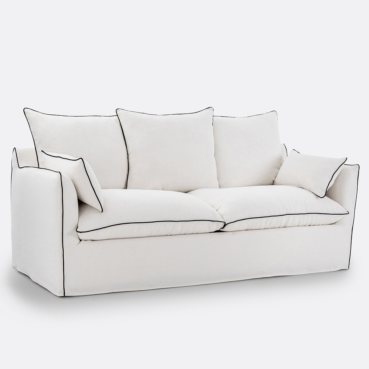 LA REDOUTE INTERIORS<br>Sofá em linho grosso, Odna