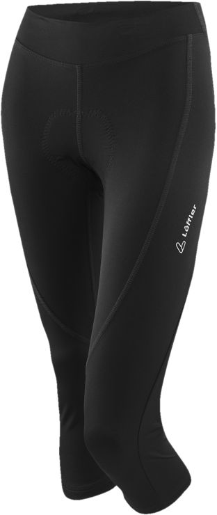 Löffler3/4 BIKE TIGHTS TOUR II - schwarz