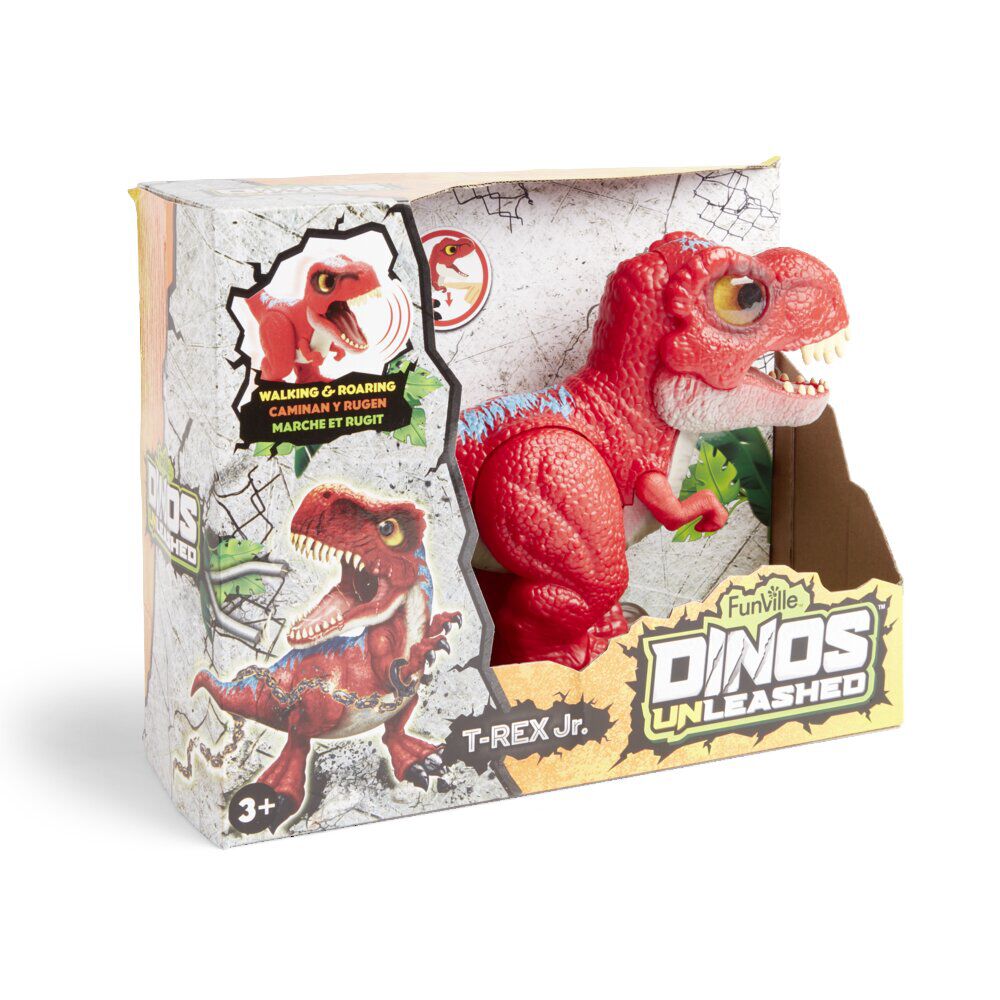 Figurine dinosaure bébé marche et rugit - 3 modèles