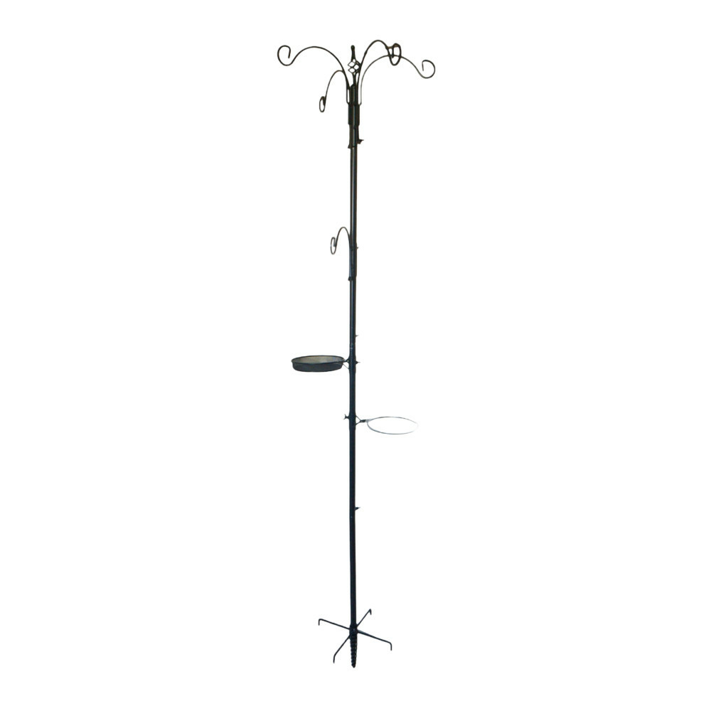 Station alimentation holly noir h 2 mètres pour oiseaux