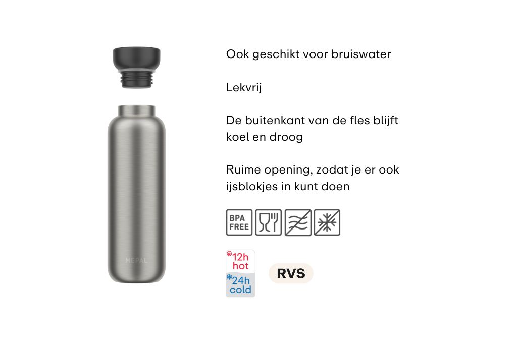 Mepal ellipse 500 ml thermofles - nordic sage