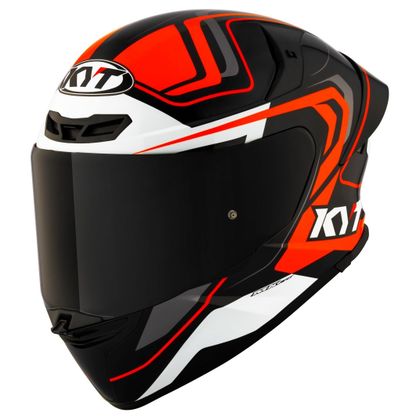 Casque KYT TT-REVO OVERTECH - Noir / Orange