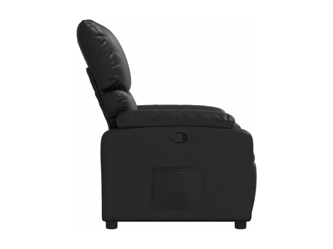 Fauteuil inclinable Noir Similicuir