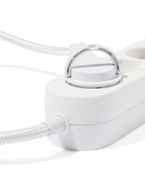 bloc multiprise 5 prises 1,5m blanc