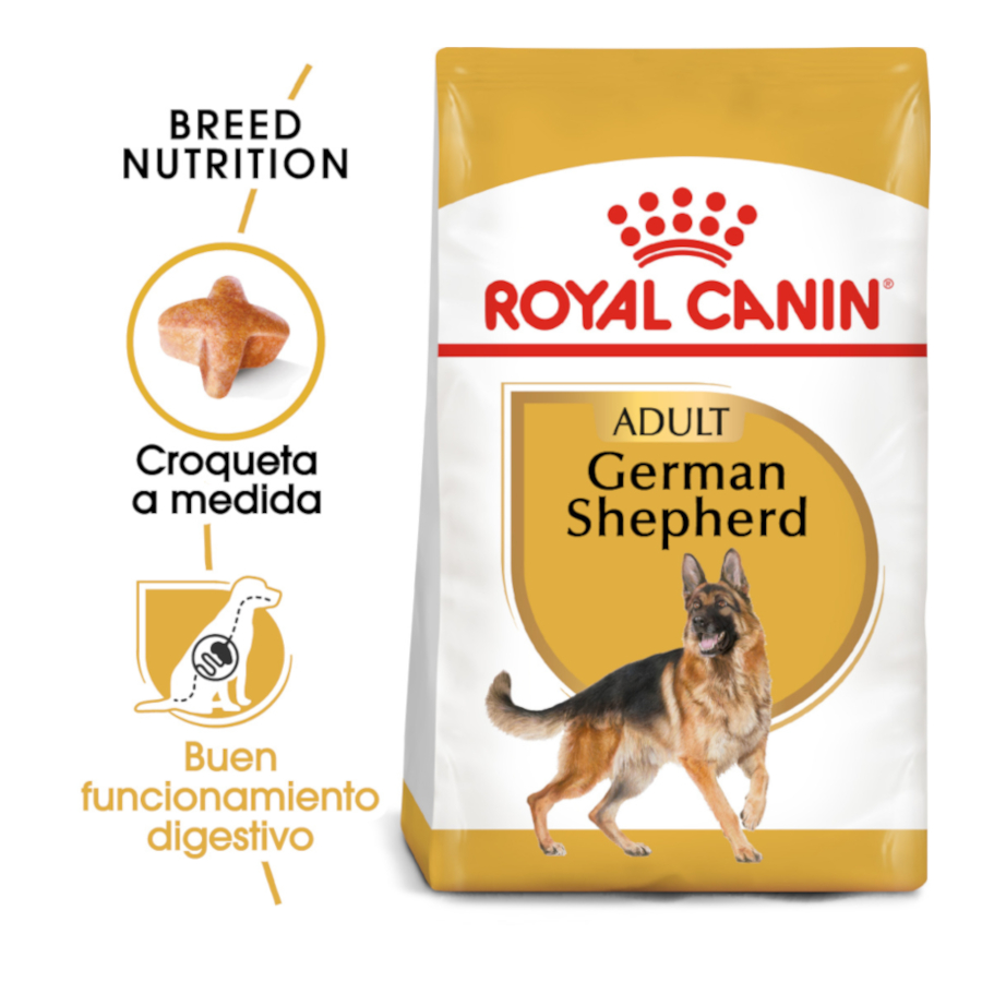 Ração Royal Canin para cães adultos da raça Pastor Alemão
