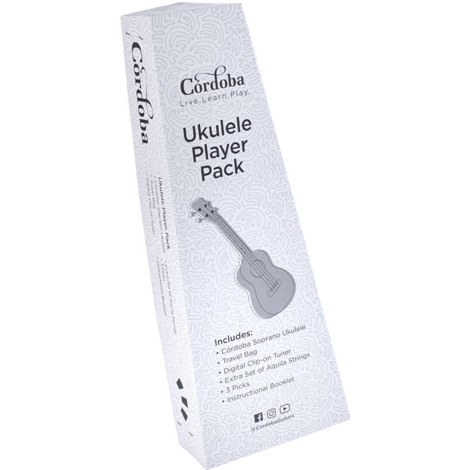 Cordoba Player Pack Soprano sopraan ukelele starter set