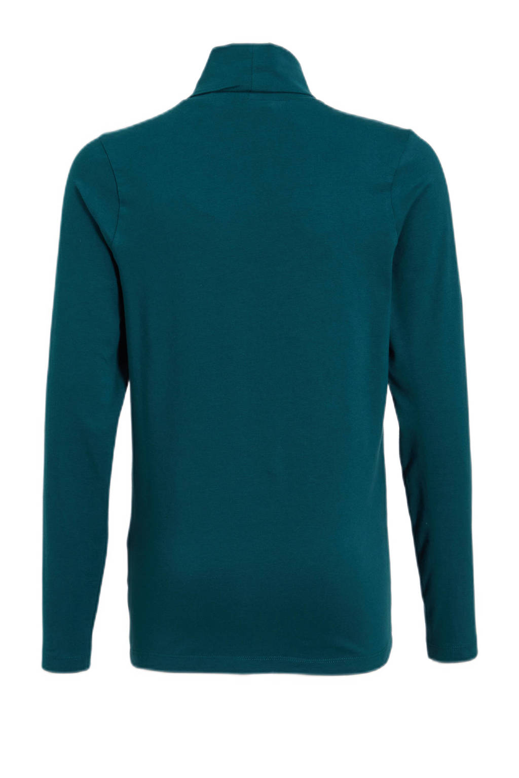 anytime longsleeve met col petrol