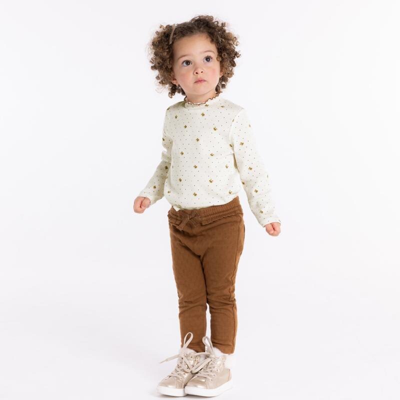 Tee-shirt maille côtelée petits chats bébé fille Gris ou noir