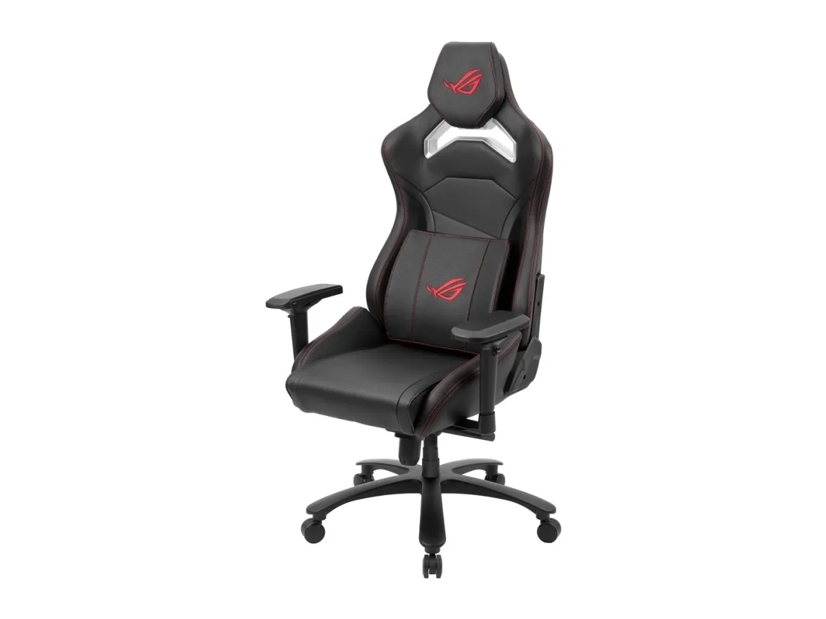 ASUS ROG Chariot Core - Stol - ergonomisk - armstøtter - T-formet - vippe - drejeled - kunstig læder
