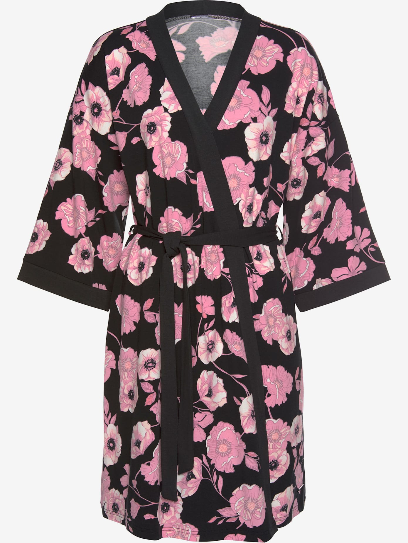 Kimono élégant avec lien à nouer à la taille