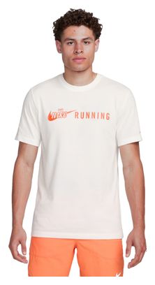 Maillot manches courtes Nike Dri-Fit Run Energy Beige