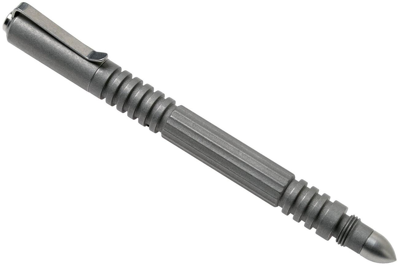 Rick Hinderer Investigator Pen Stainless Steel Working Finish, tactische pen