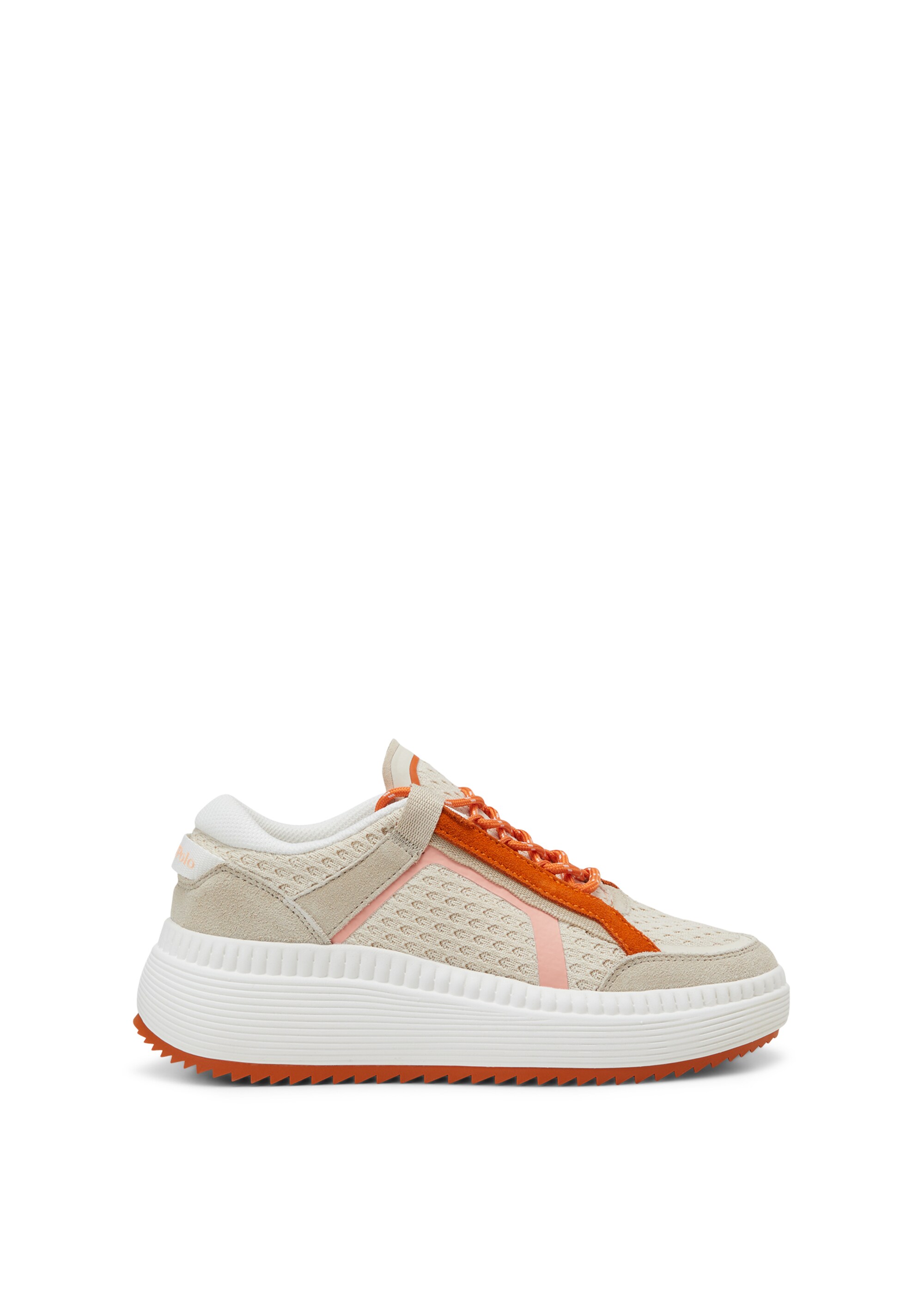 Sneaker aus Mesh und Veloursleder