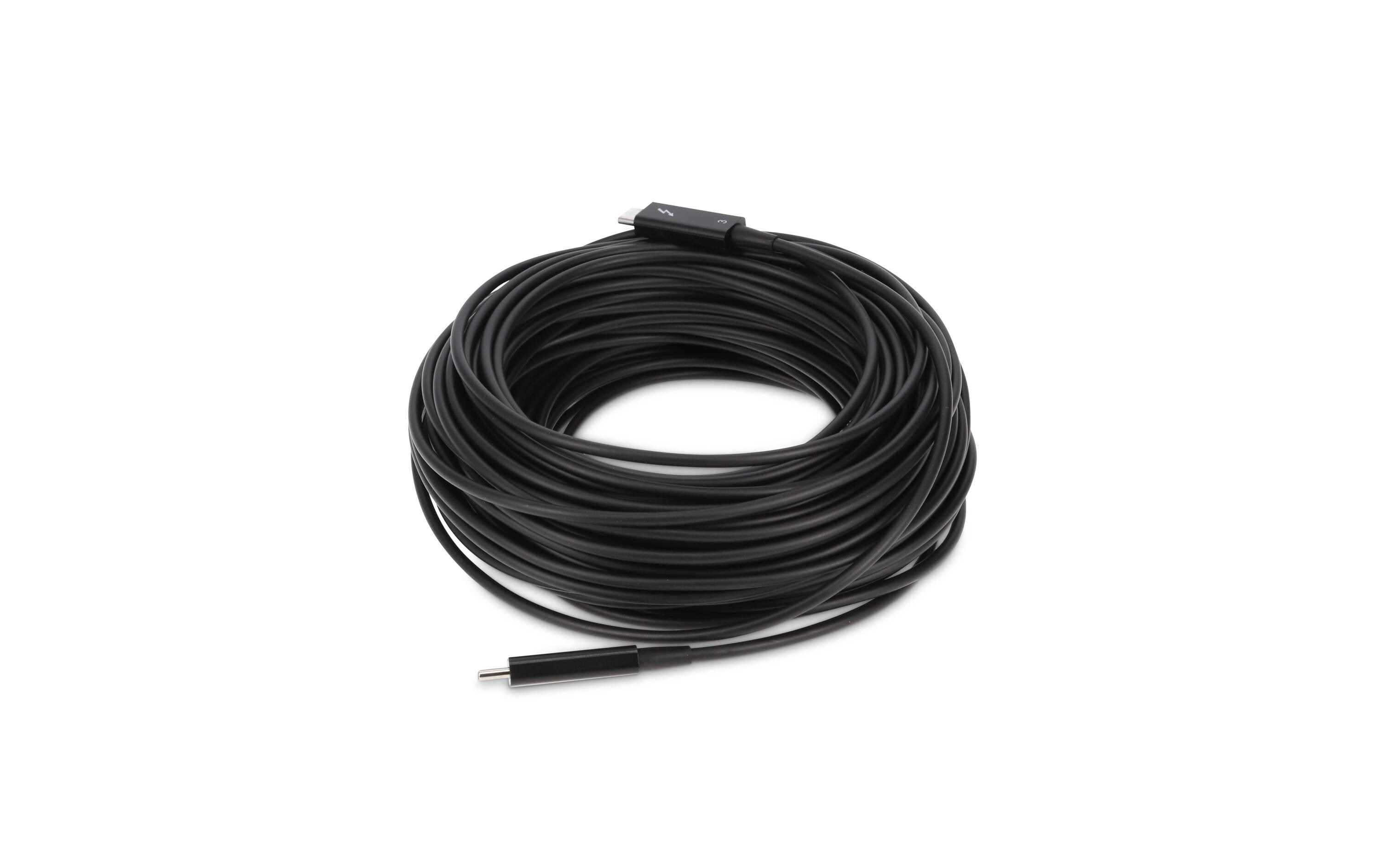 Optisches Kabel Thunderbolt 3 - Thunderbolt 3, 25 m, Schwarz<br>LMP Thunderbolt 3 optical Kabel – Aktives optisches Thunderbolt Kabel