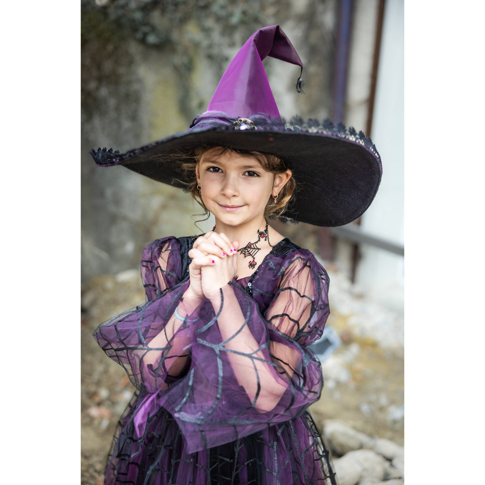 Køb Great Pretenders Amethyst Spider Heksehat